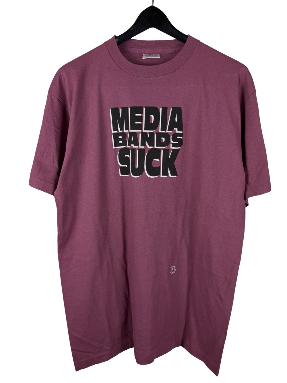 Vintage 90s Liquid Blue Media Band Sucks Rock Music Graphic Shirt Size L